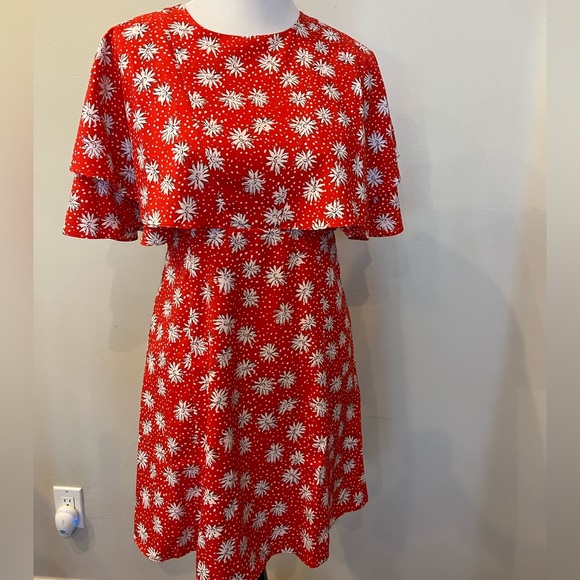 Floral red dress - Picture 1 of 3